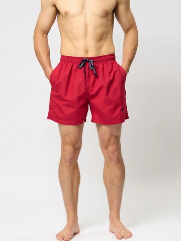 U.S. POLO ASSN. Badeshorts ' Aza ' i rød: forside