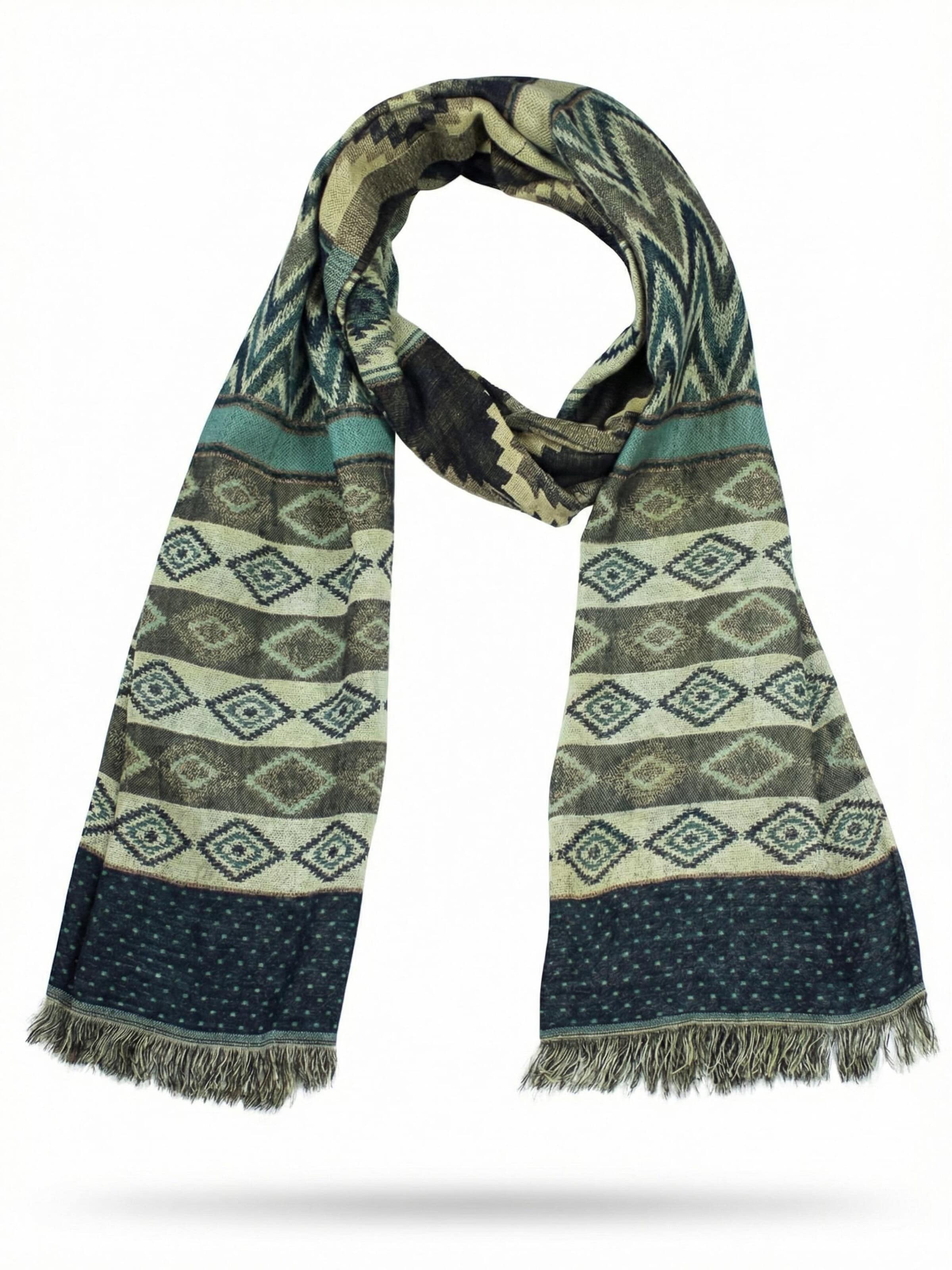 Sunsa Wrap 'Sunsa' in Blue: front