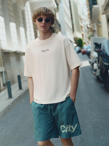 Pull&Bear Póló - fehér: elől