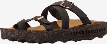 Asportuguesas Mule in Black: front