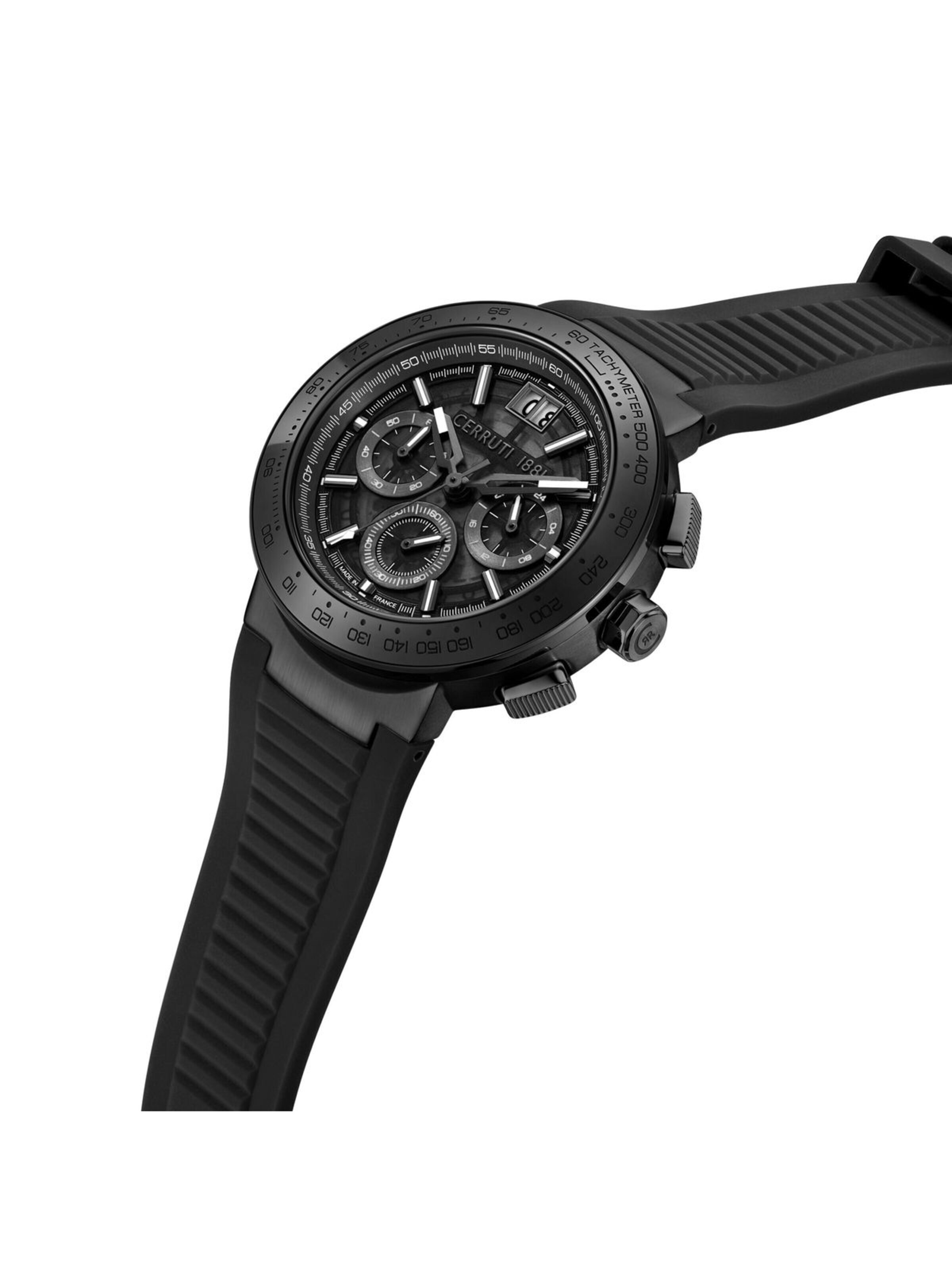 Montre à affichage analogique 'Filiano' CERRUTI 1881 en noir