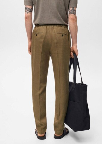 MANGO MAN Slimfit Hose 'Salerno' in Grün