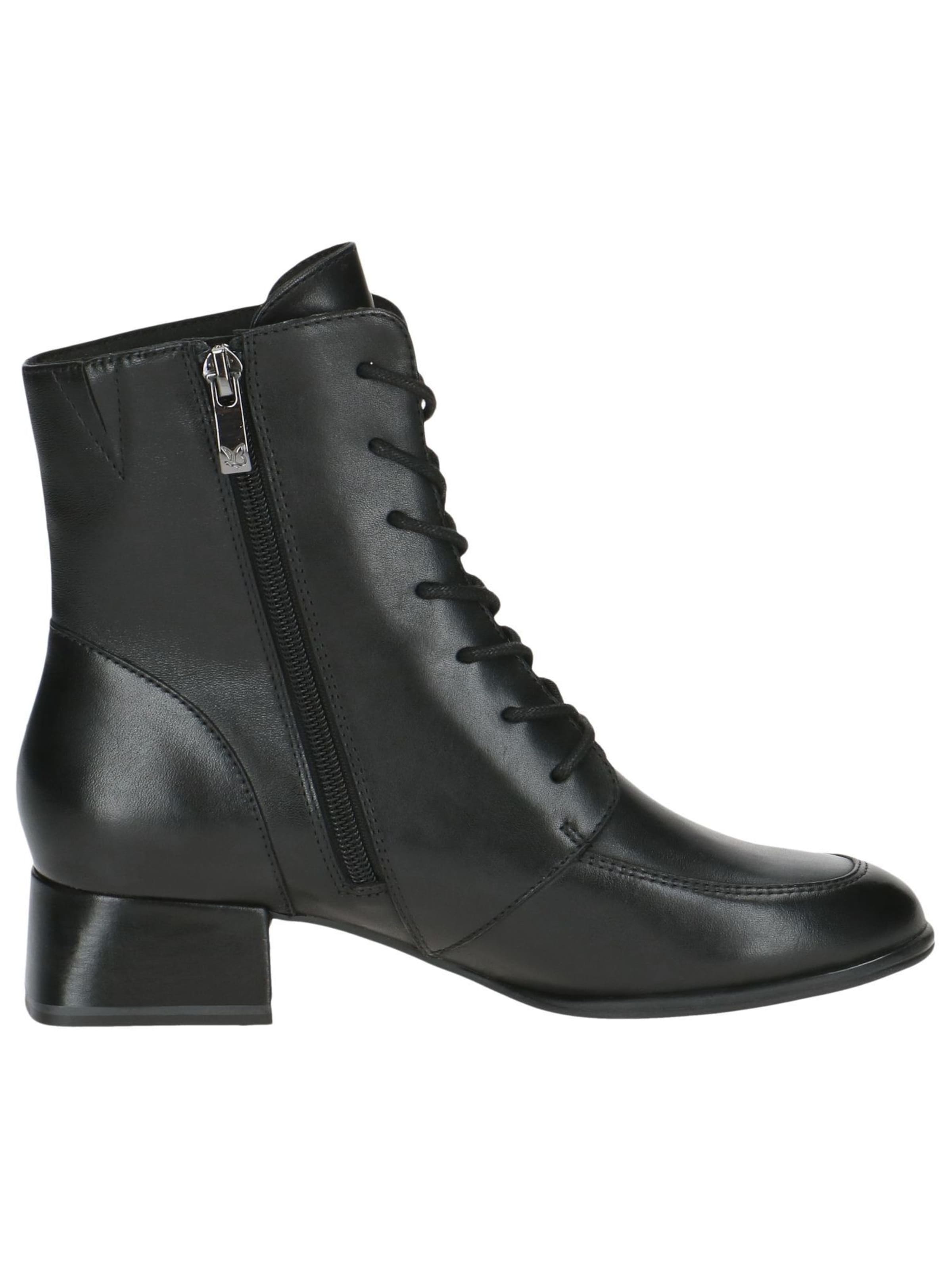 CAPRICE Schnürstiefelette in Schwarz
