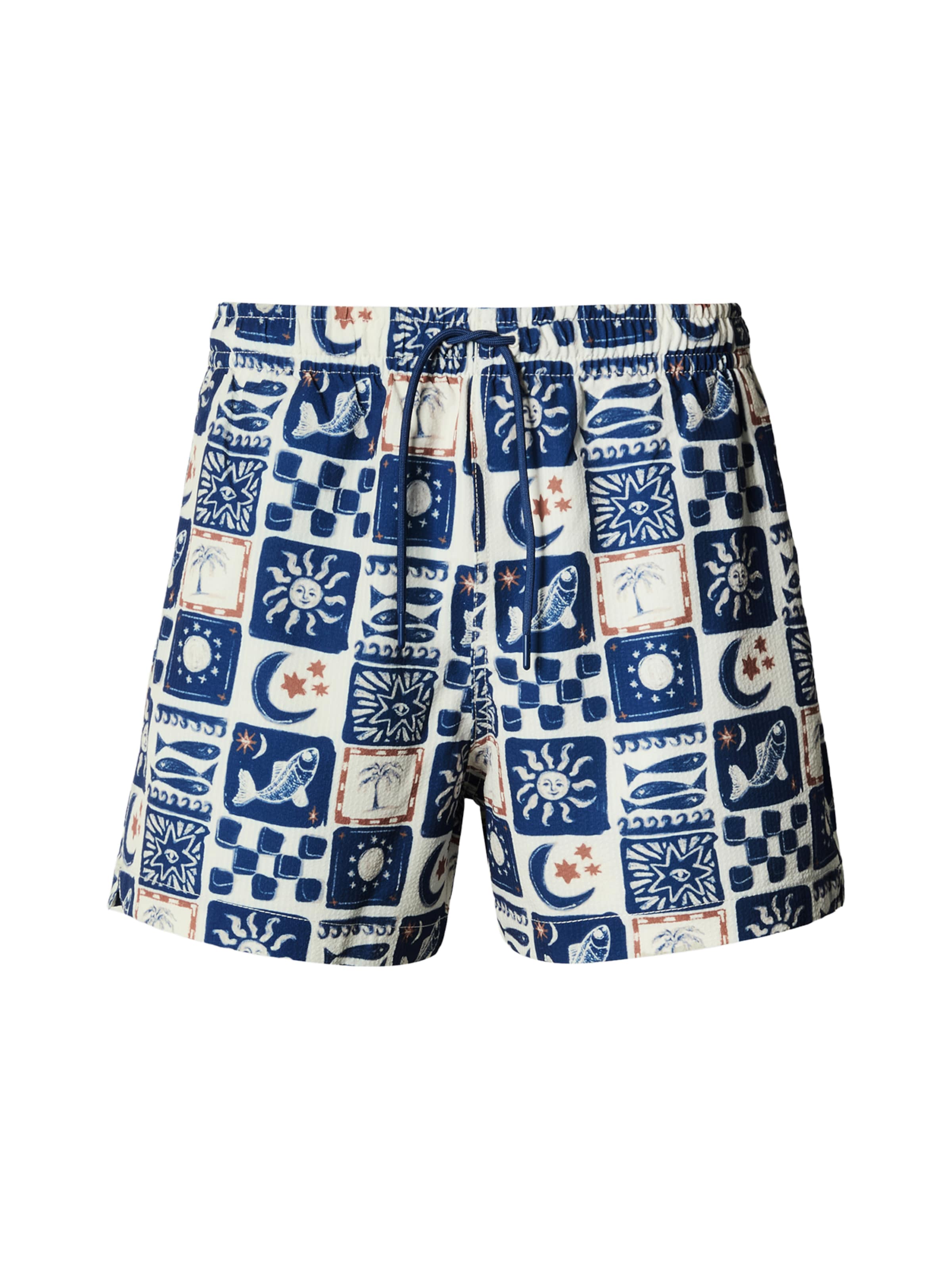 Abercrombie & Fitch Badeshorts i blå: forside