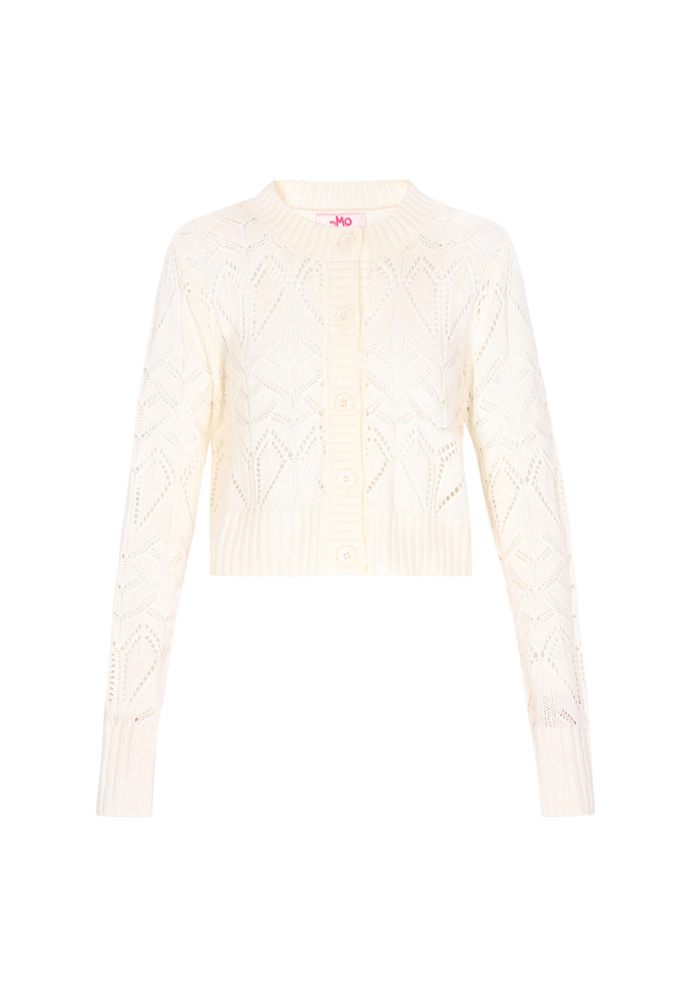 MYMO - Casaco de malha 'Young Fashion' em branco: frente