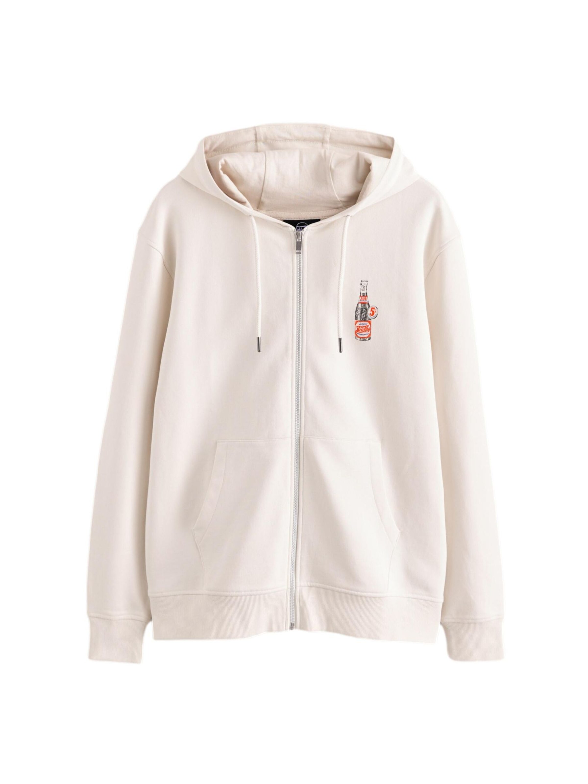 Next Ζακέτα φούτερ 'Pepsi' σε λευκό: μπροστά