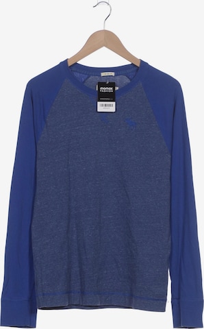 Abercrombie & Fitch Langarmshirt L in Blau: Vorderseite