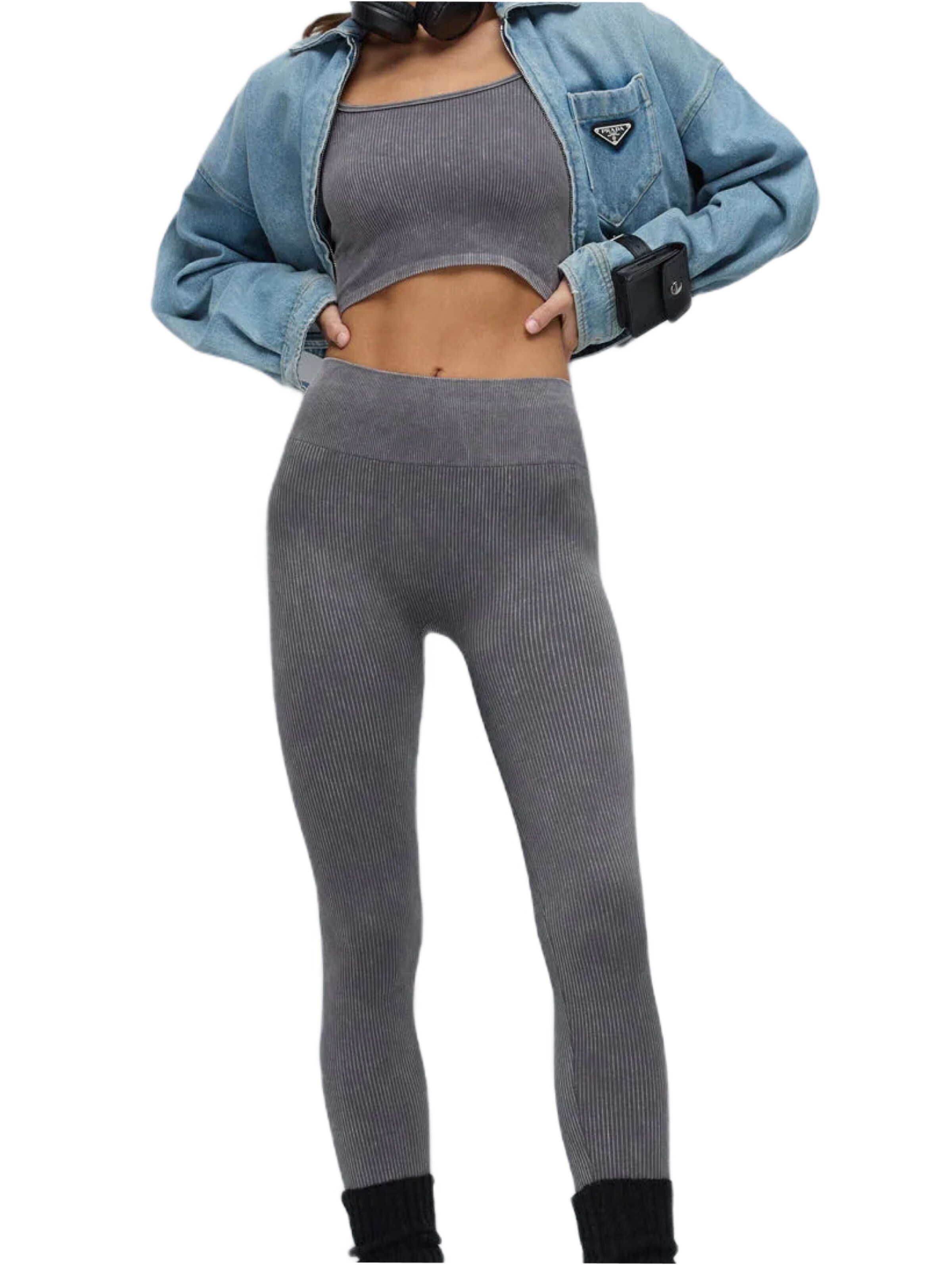 Skinny Leggings No Matter What en gris