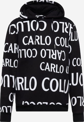 Carlo Colucci Sweatshirt in Zwart: voorkant
