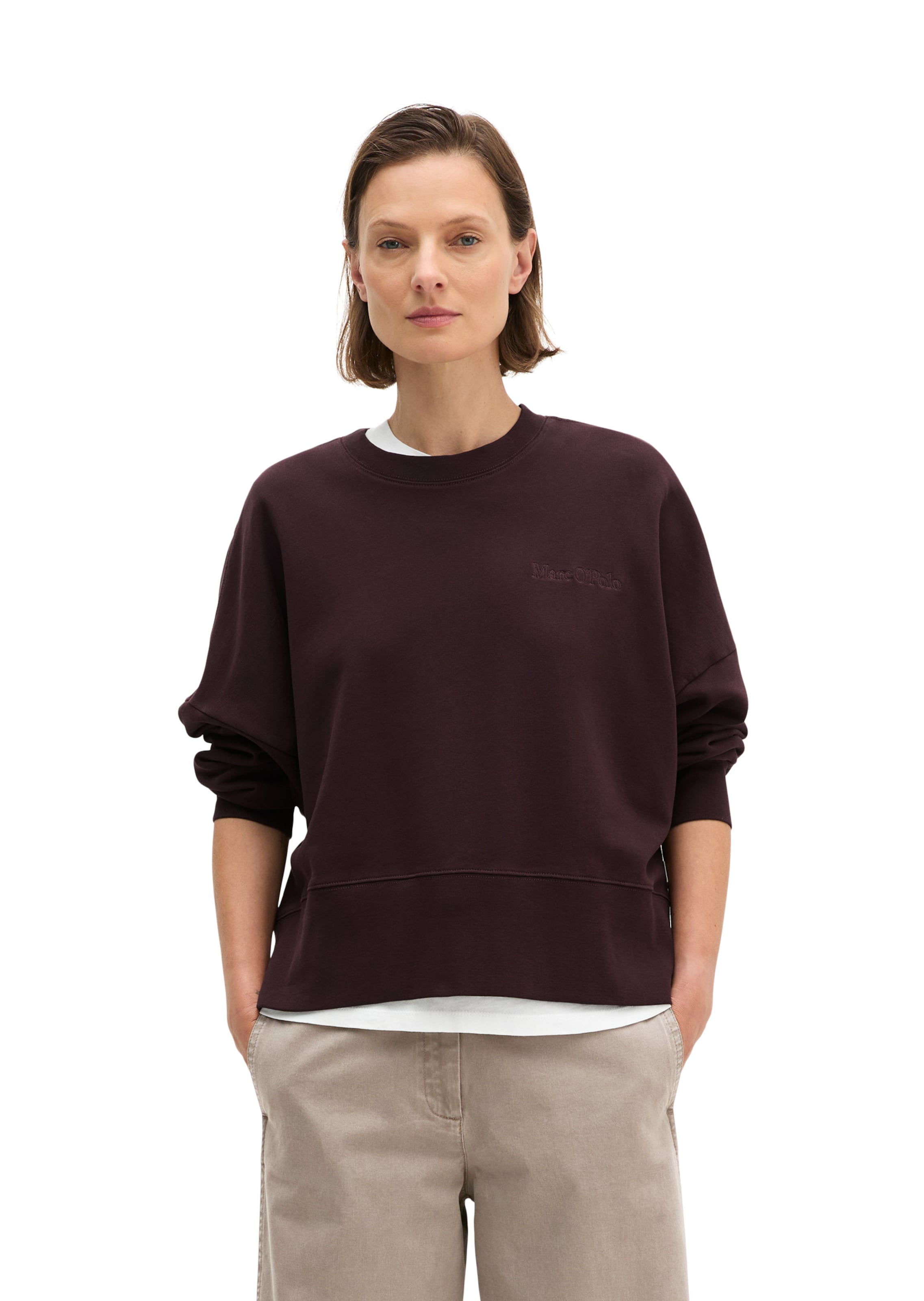 Marc O'Polo Sweatshirt in Red: front