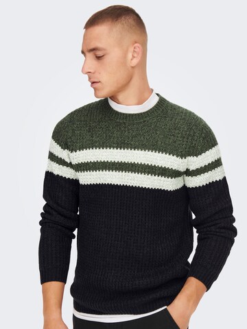 Only & Sons Pullover in Grün