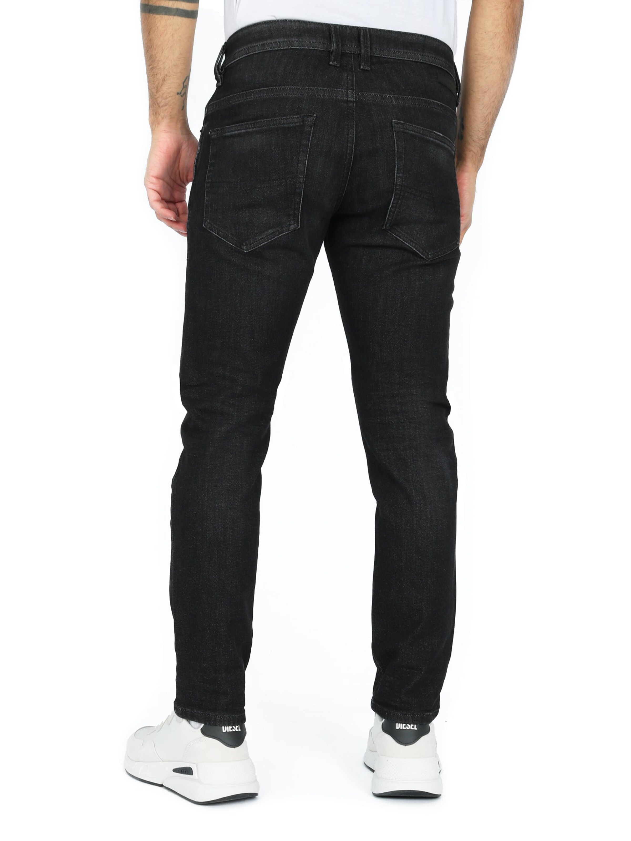 DIESEL Skinny Jeans 'Thommer 0077U' in Zwart