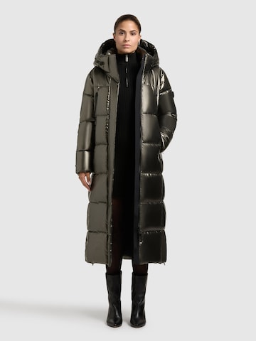 khujo Winter Coat 'Rubina2 Shiny' in Brown