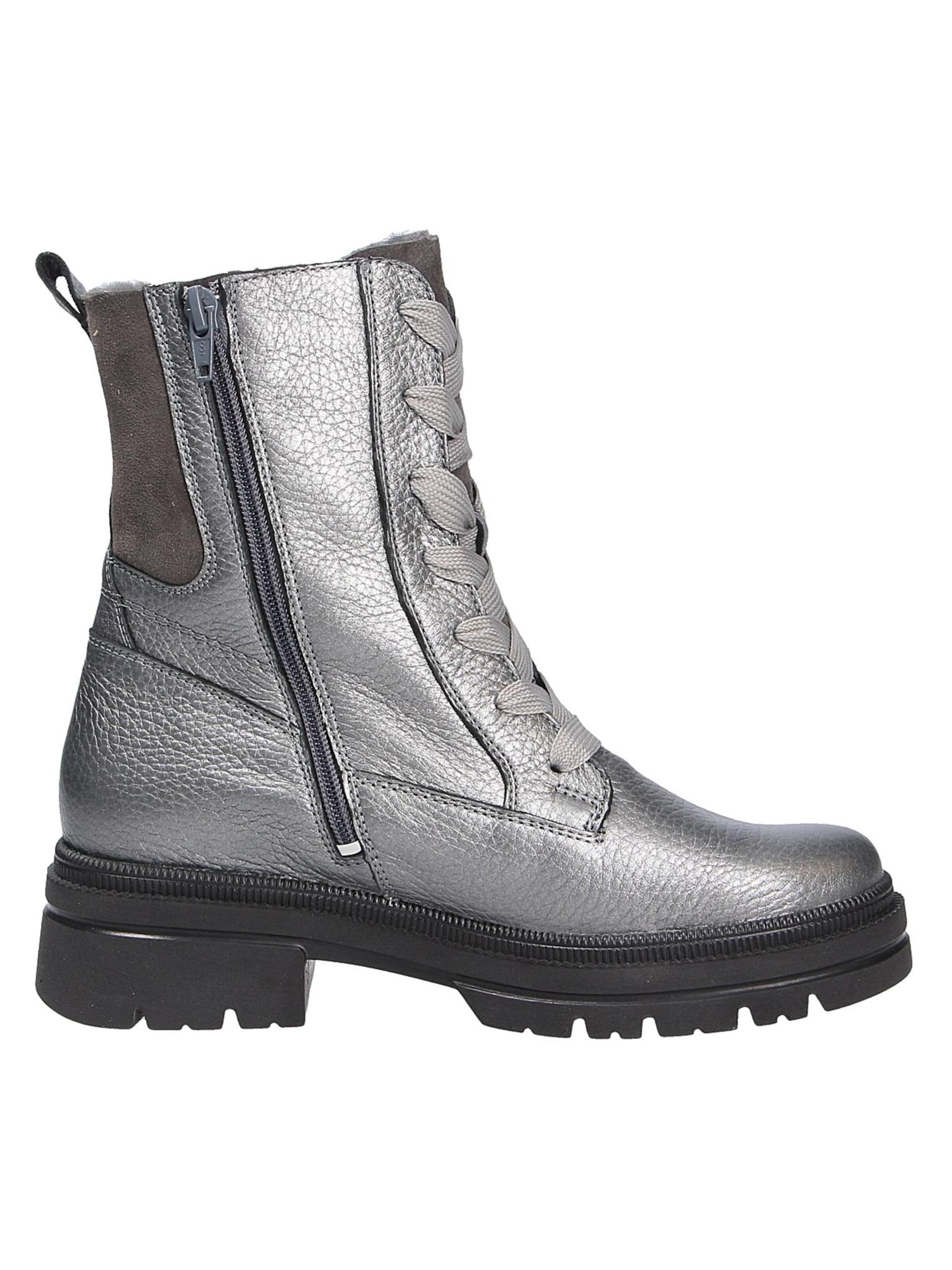 WALDLÄUFER Schnürstiefelette 'Amara' in Silber
