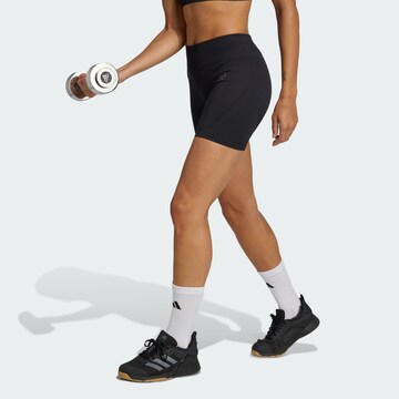 ADIDAS PERFORMANCE Skinny Sportovní kalhoty 'Essentials' – černá: přední strana