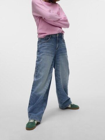 Vero Moda Girl Baggy Jeans 'VMBrook' in Blauw: voorkant