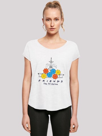 F4NT4STIC Shirt 'Friends TV Serie' in Wit: voorkant