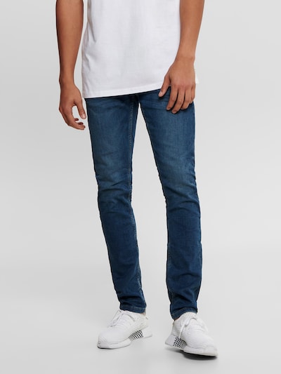 Only & Sons Kavbojke 'LOOM BLUE JOG PK 8472 NOOS' | moder denim barva, Prikaz modela