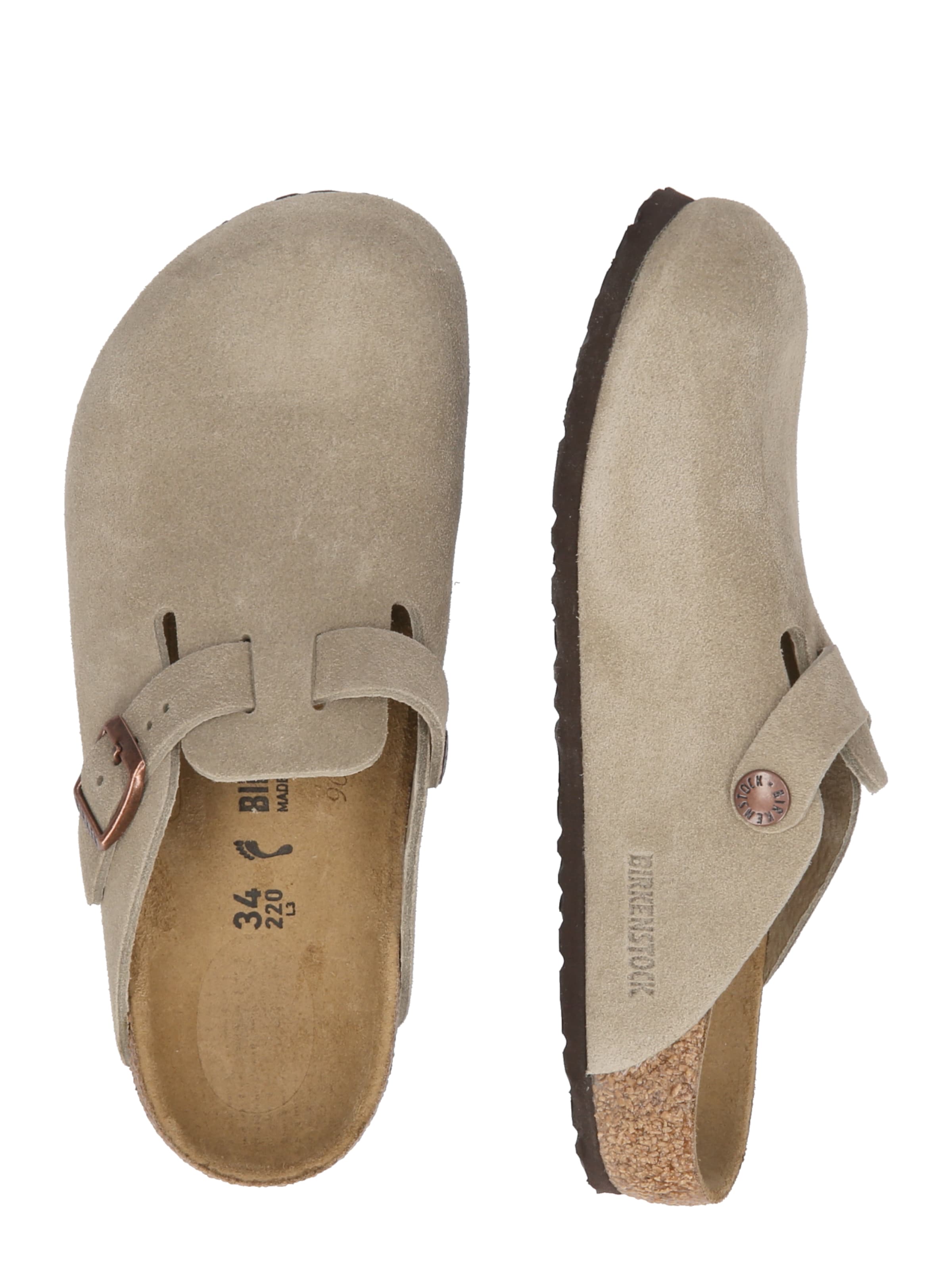 BIRKENSTOCK Öppna skor 'Boston LEVE' i beige