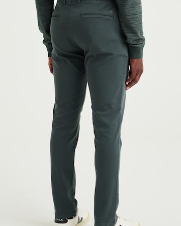 WE Fashion Úzky strih Chino nohavice - Zelená