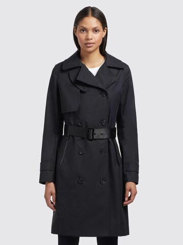 khujo Between-Seasons Coat 'Sarina2' in Black: front