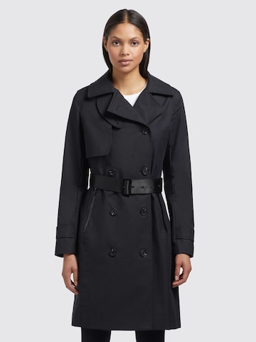 Manteau mi-saison 'Sarina2' khujo en noir : devant