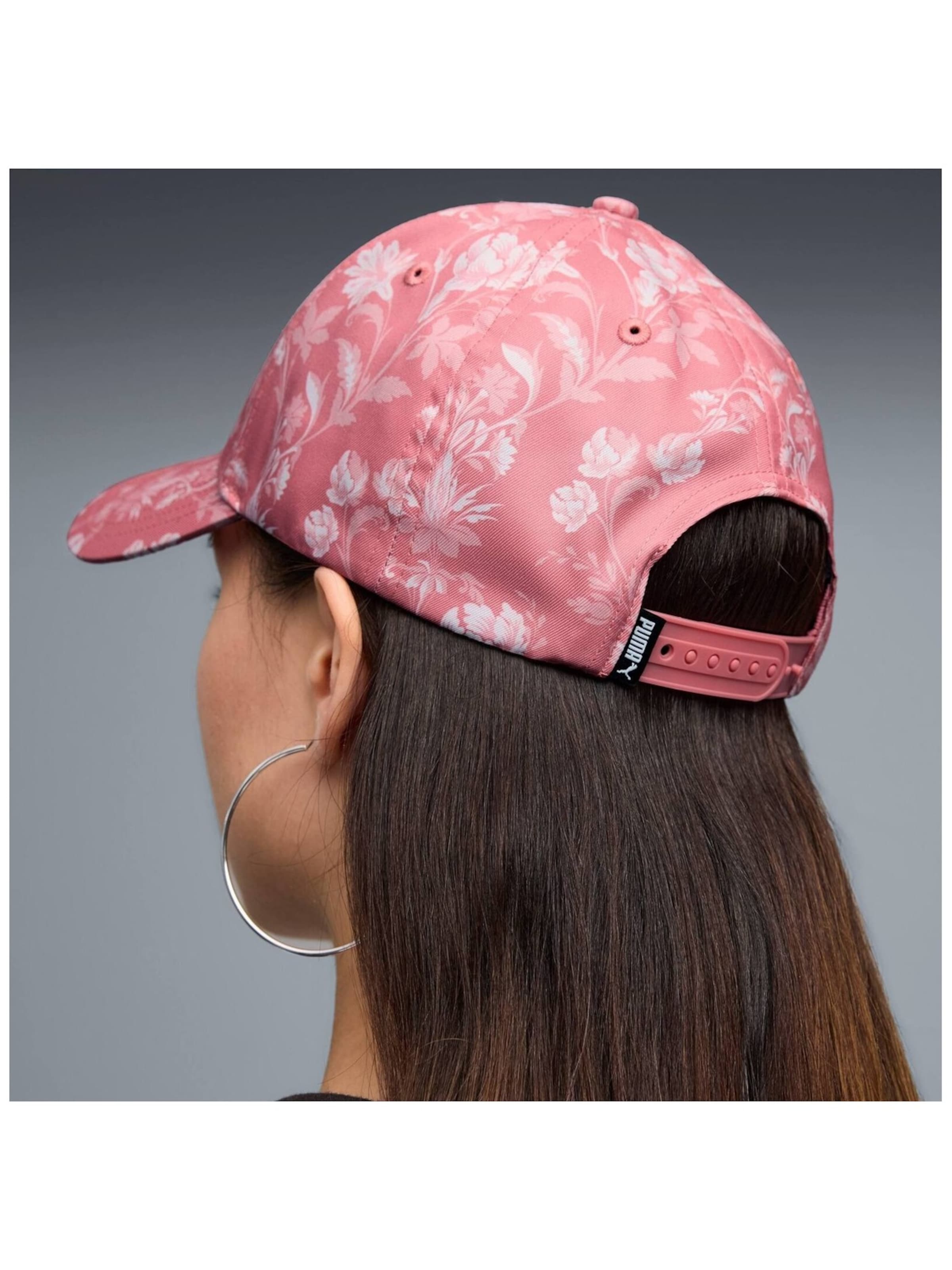 PUMA - Gorra deportiva 'Puma Ess Elevated Aop Bb Cap' en rosa