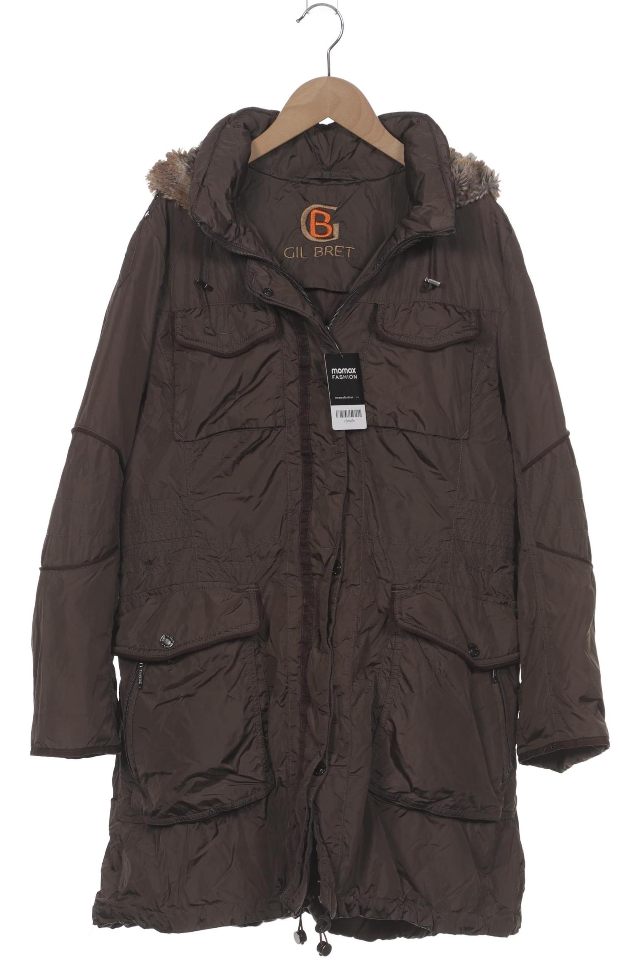 GIL BRET Mantel XXL in Braun: Vorderseite