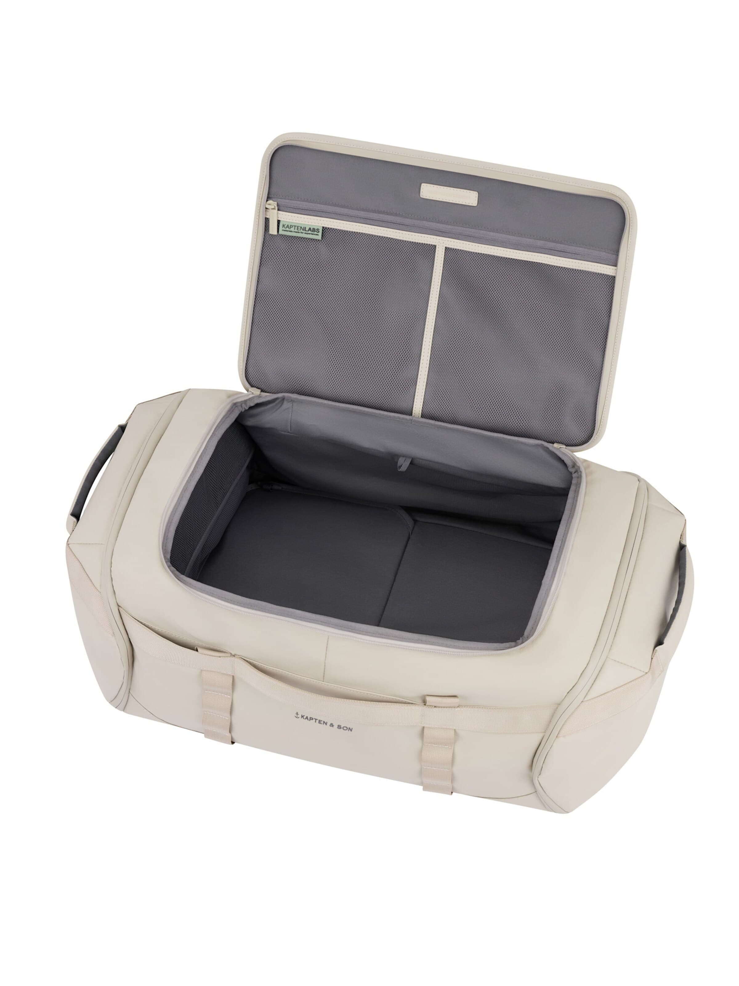 Kapten & Son Utazótáska 'Lisbon Duffle Backpack Large' - bézs