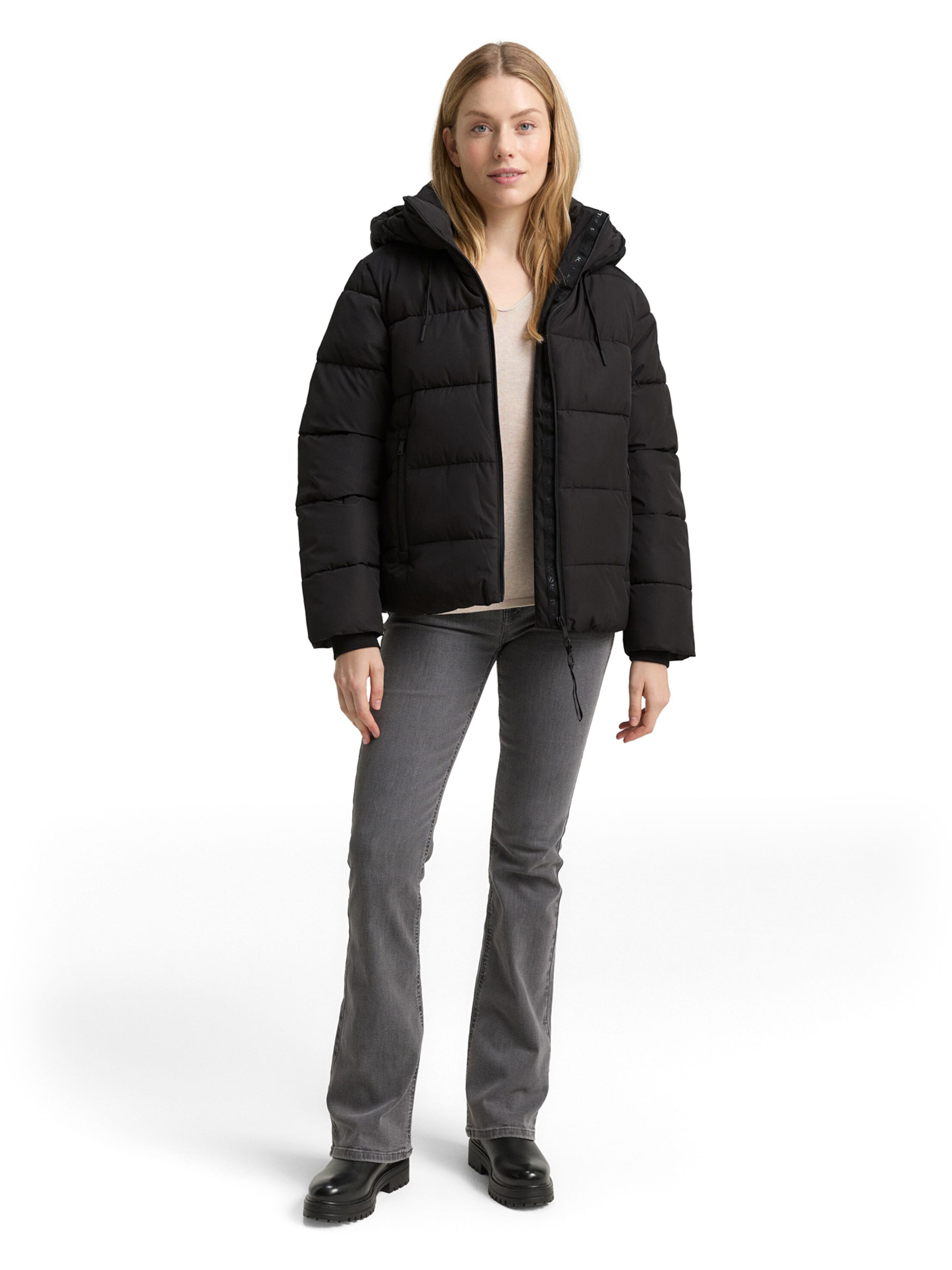 TOM TAILOR Zimska jakna | črna barva