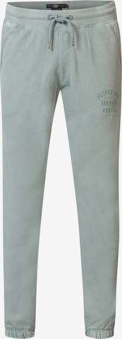 Petrol Industries Tapered Pants in Blue: front