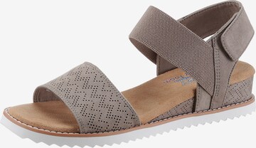 SKECHERS Strap Sandals in Grey: front