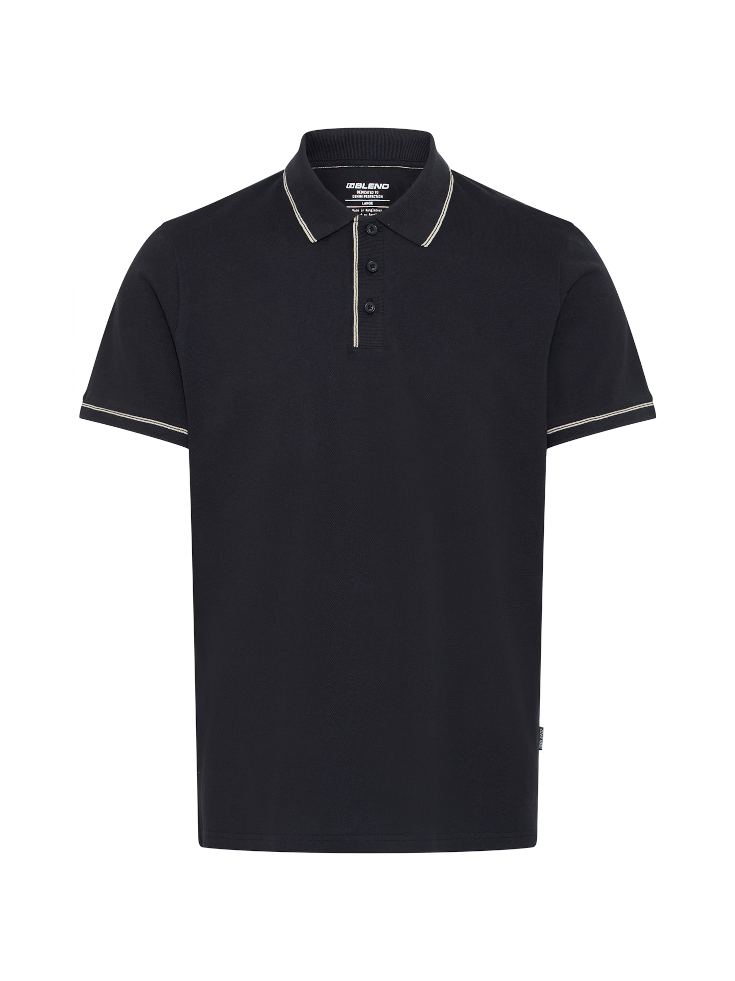 BLEND Póló 'BHELWOOD' - fekete: elől