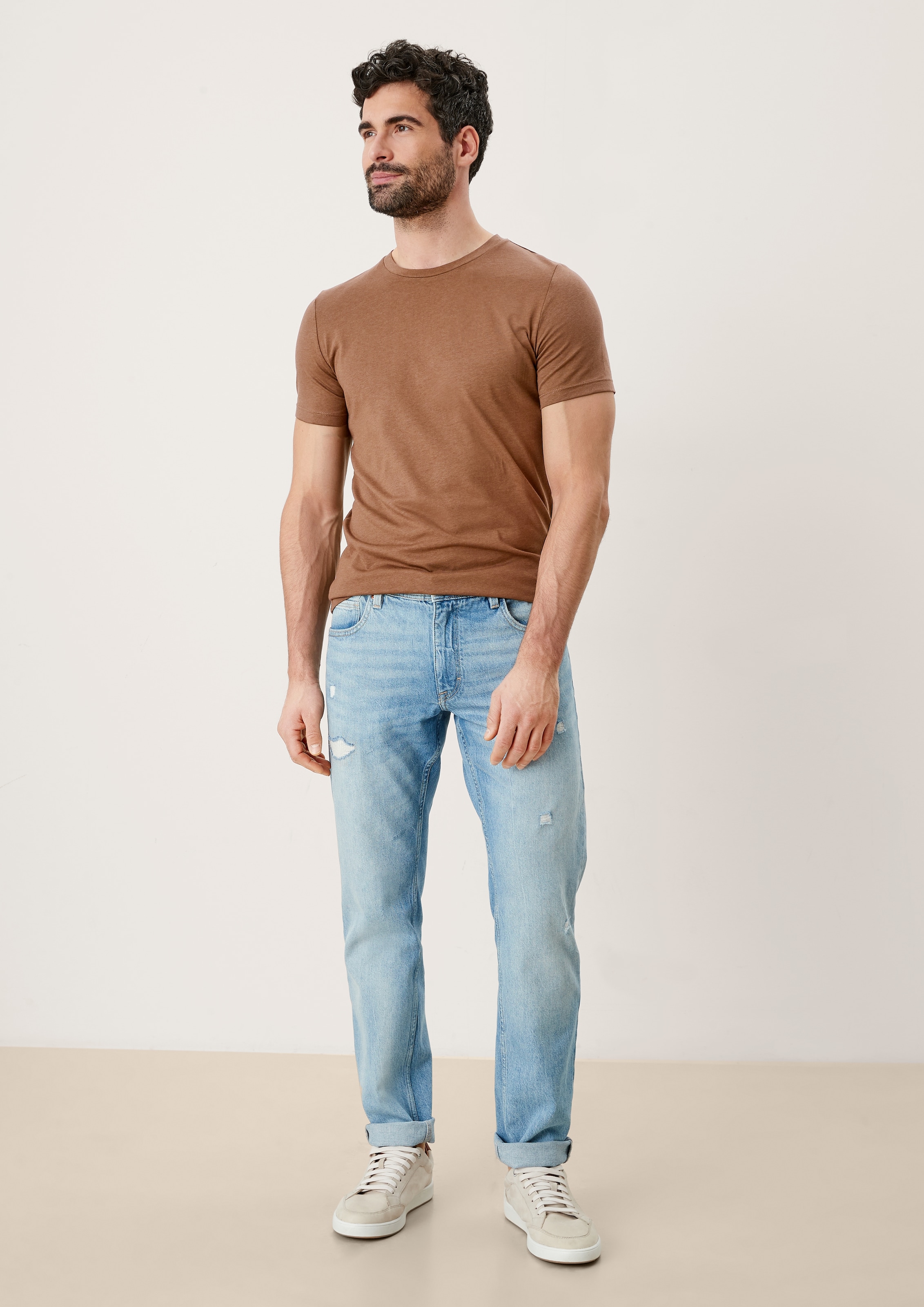 Männer Große Größen s.Oliver T-Shirt in Braun - RZ12766