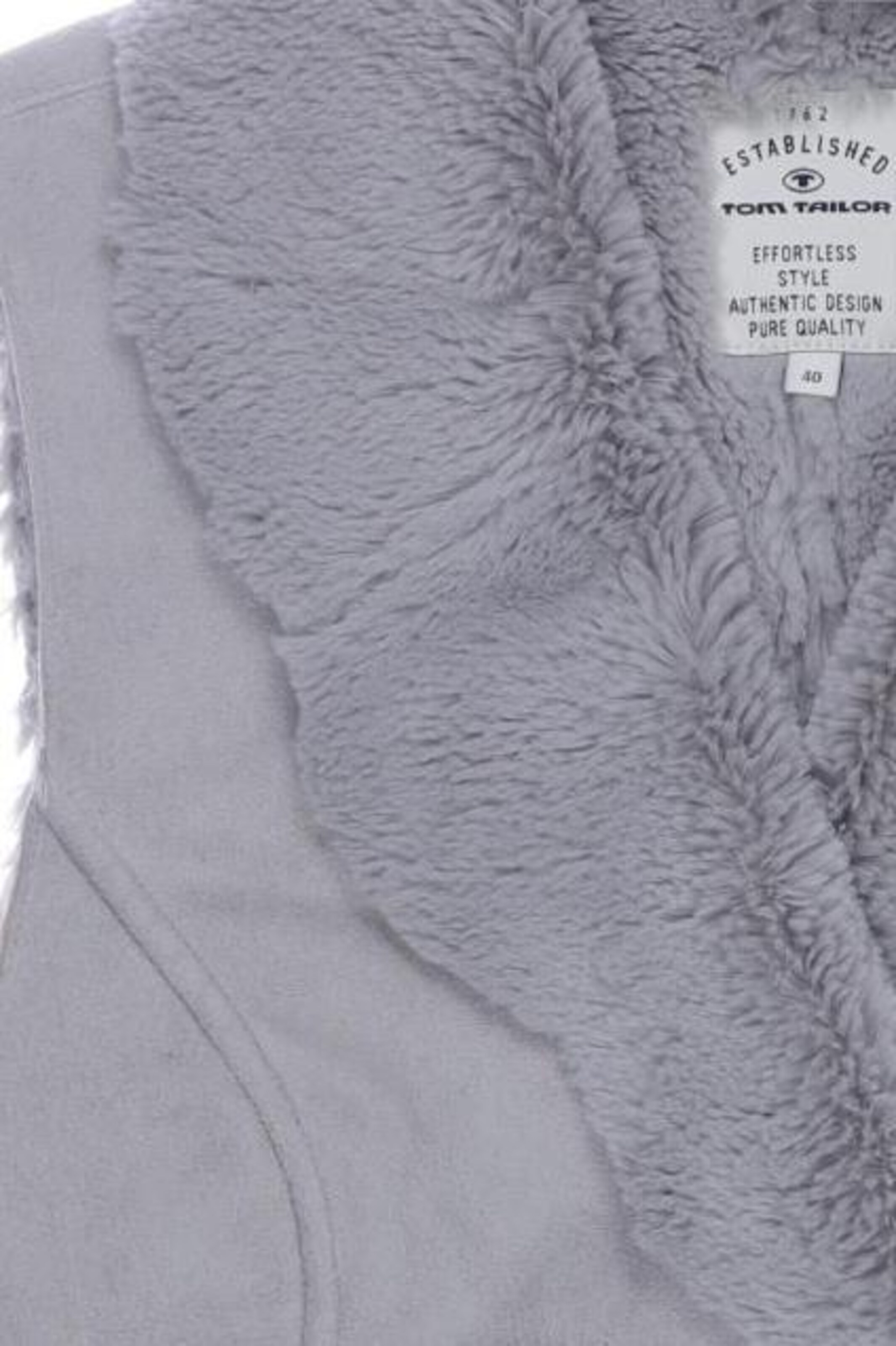 TOM TAILOR Vest in L in Grey