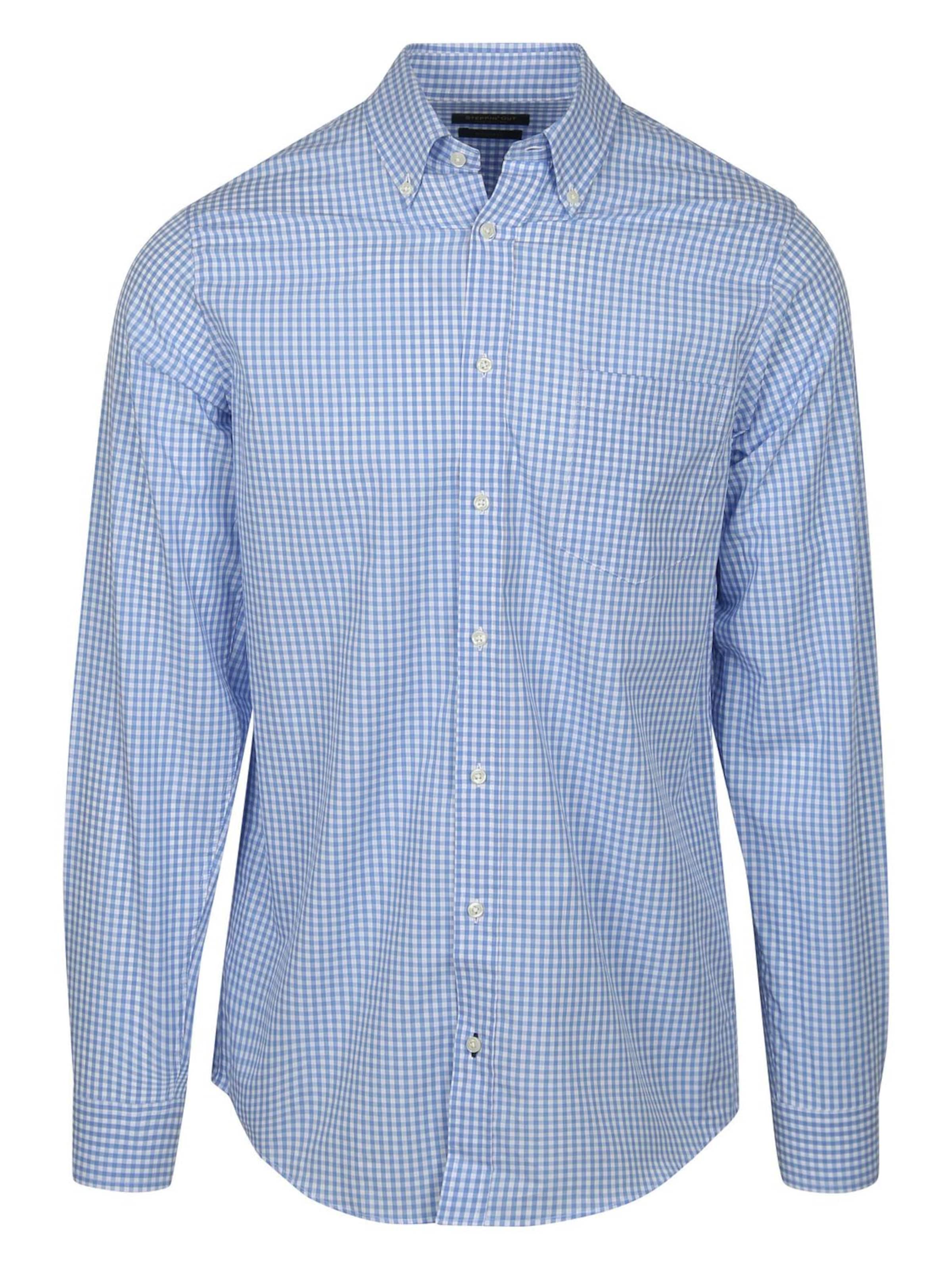 Steppin' out Regular Fit Hemd‌‌‌ in Blau: Vorderseite
