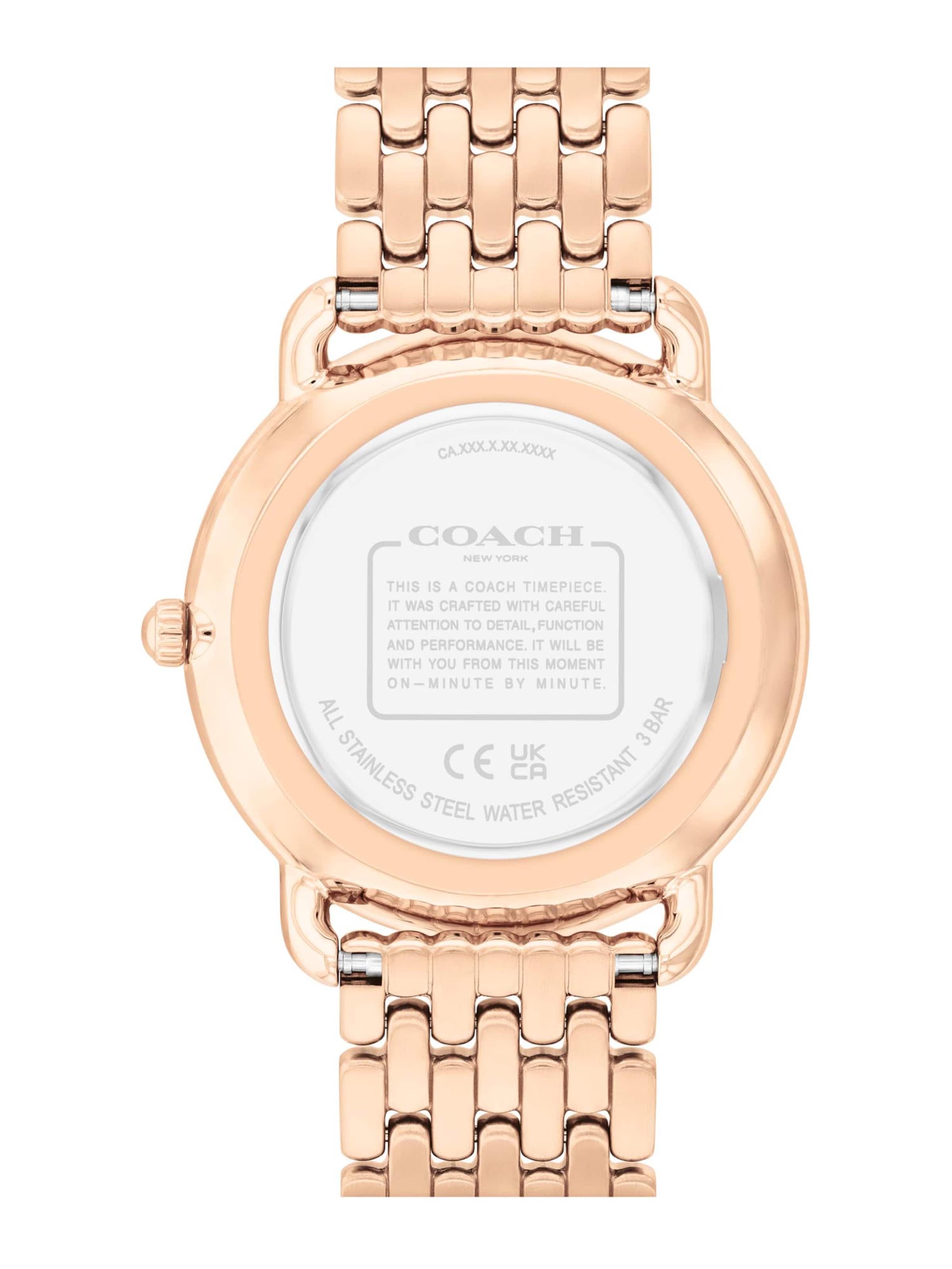 COACH Аналоговые часы 'ELLIOT' в Золотой