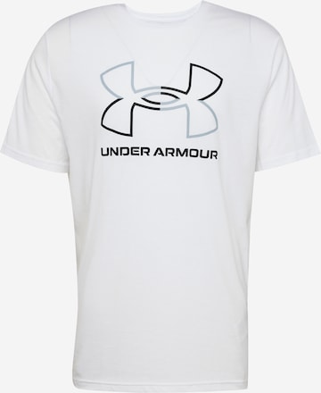 UNDER ARMOUR Funkcionalna majica 'Foundation' | bela barva: sprednja stran