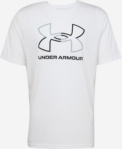 UNDER ARMOUR T-Shirt fonctionnel 'Foundation' en gris / noir / blanc, Vue avec produit