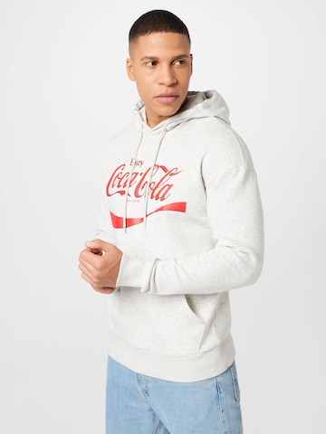 JACK & JONES Mikina 'COCA COLA' – bílá: přední strana