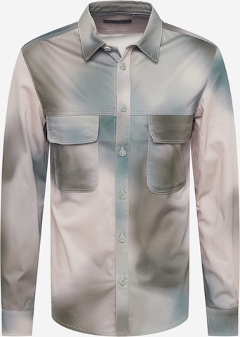 DRYKORN Regular fit Button Up Shirt 'SELED' in Green: front