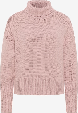 MUSTANG Sweatshirt ' Rollkragenpullover ' in Pink: front