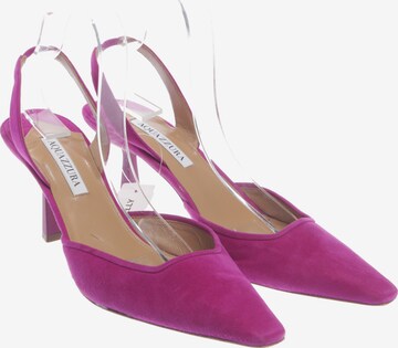 Aquazzura Flats & Loafers in 41 in Pink: front