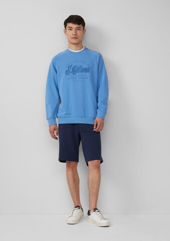 s.Oliver Regular Shorts 'Detroit' in Blau: Vorderseite