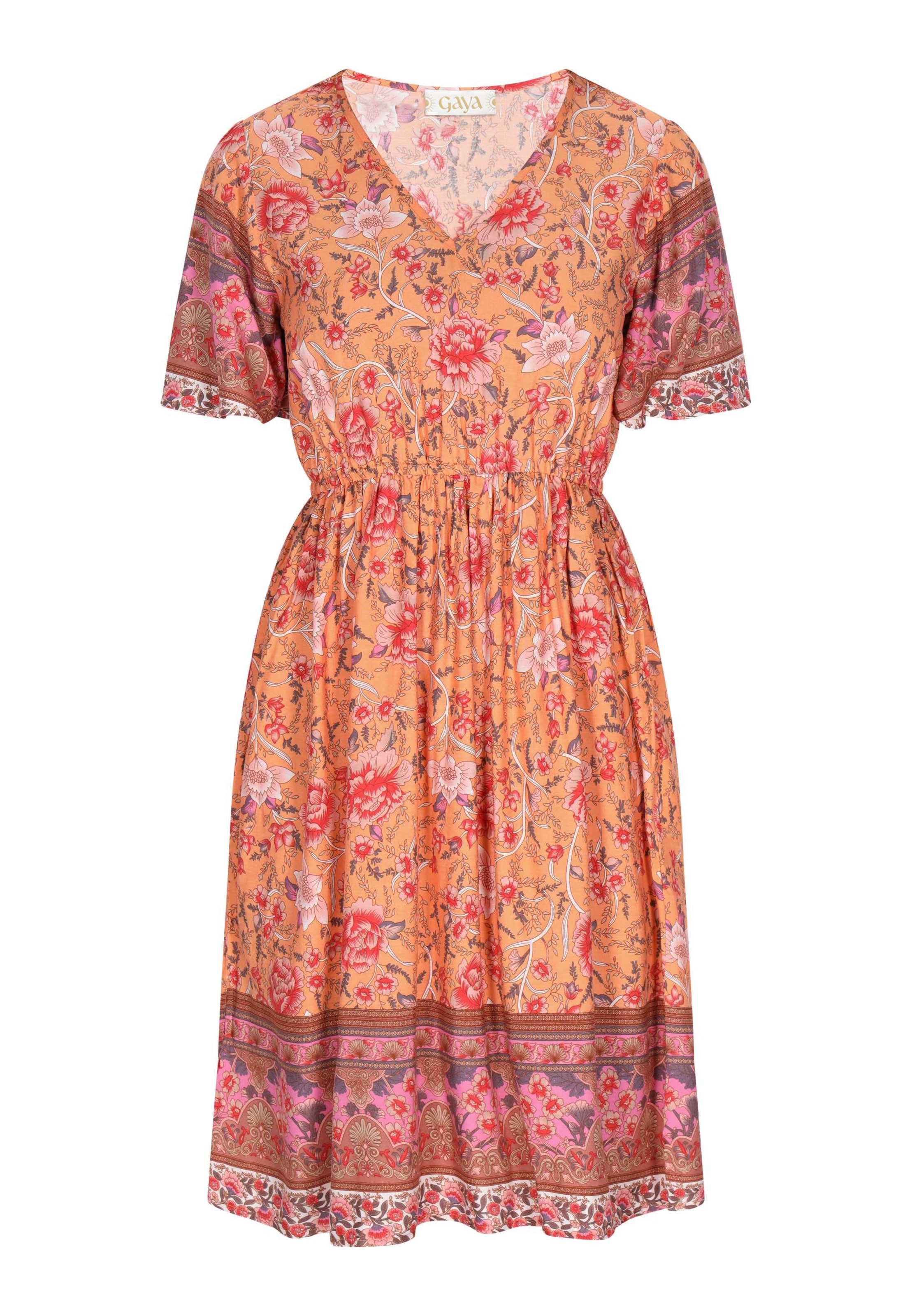 Gaya Dress in Grey / Orange / Pink / White, Item view