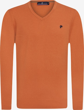 DENIM CULTURE Sweater 'DOMINIK' in Orange: front