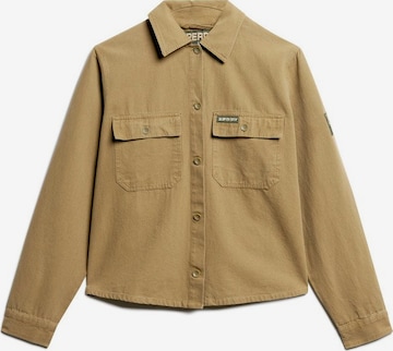 Superdry Between-Season Jacket 'Verzierte Military' in Brown: front