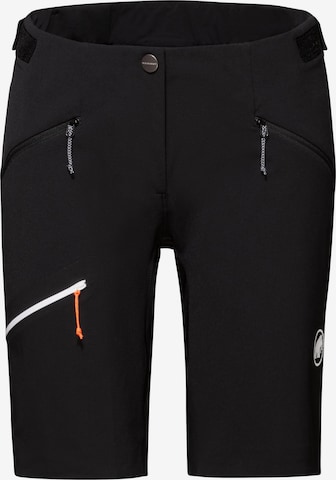 MAMMUT Slim fit Outdoor Pants 'Taiss' in Black: front