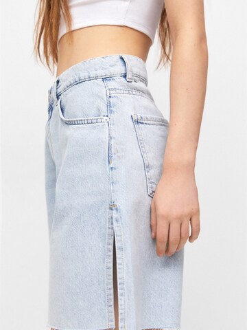 Pull&Bear Loosefit Jeans i blå