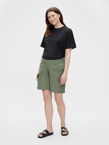 MAMALICIOUS Loose fit Cargo Pants 'Malu' in Green